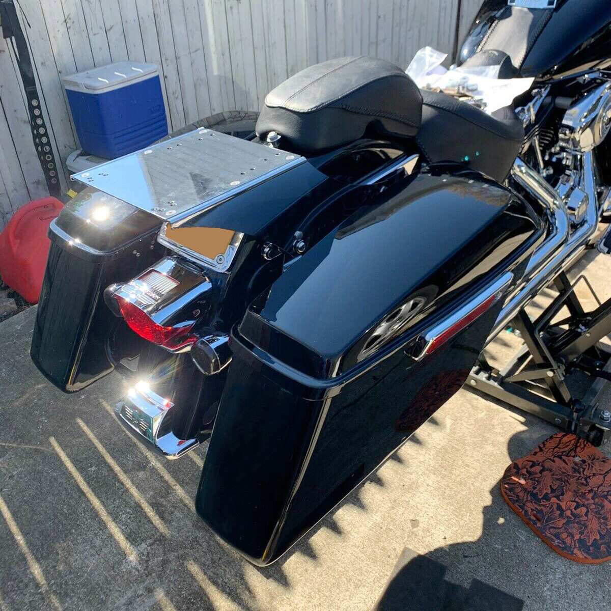 Trunk Mount Bracket For Harley Softail Heritage Deluxe Fat Boy Tour Pak Pack