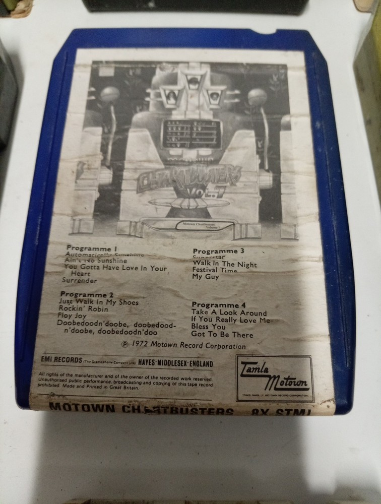 8 track tapes joblot Untested