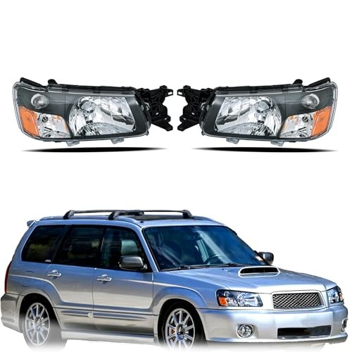 Headlight Headlamp Assembly Driver and Passenger Side Replacement for Forester