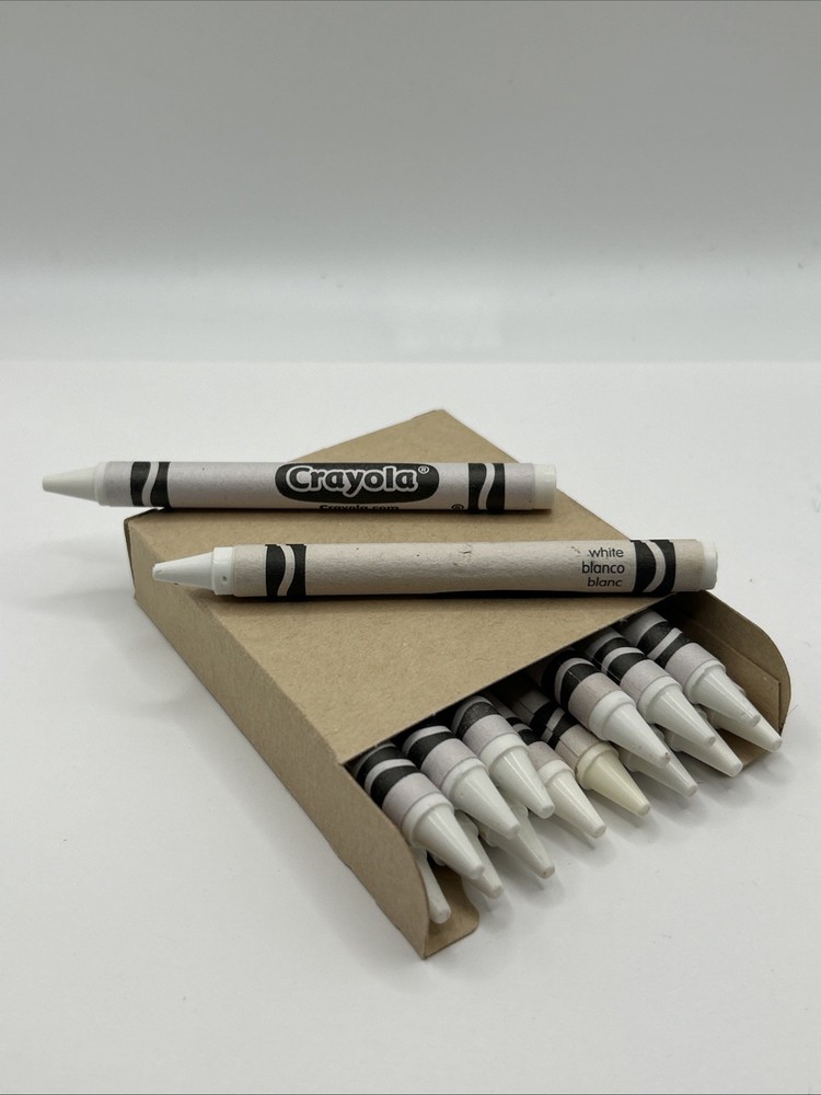 (16) Crayola Crayons (white) BULK