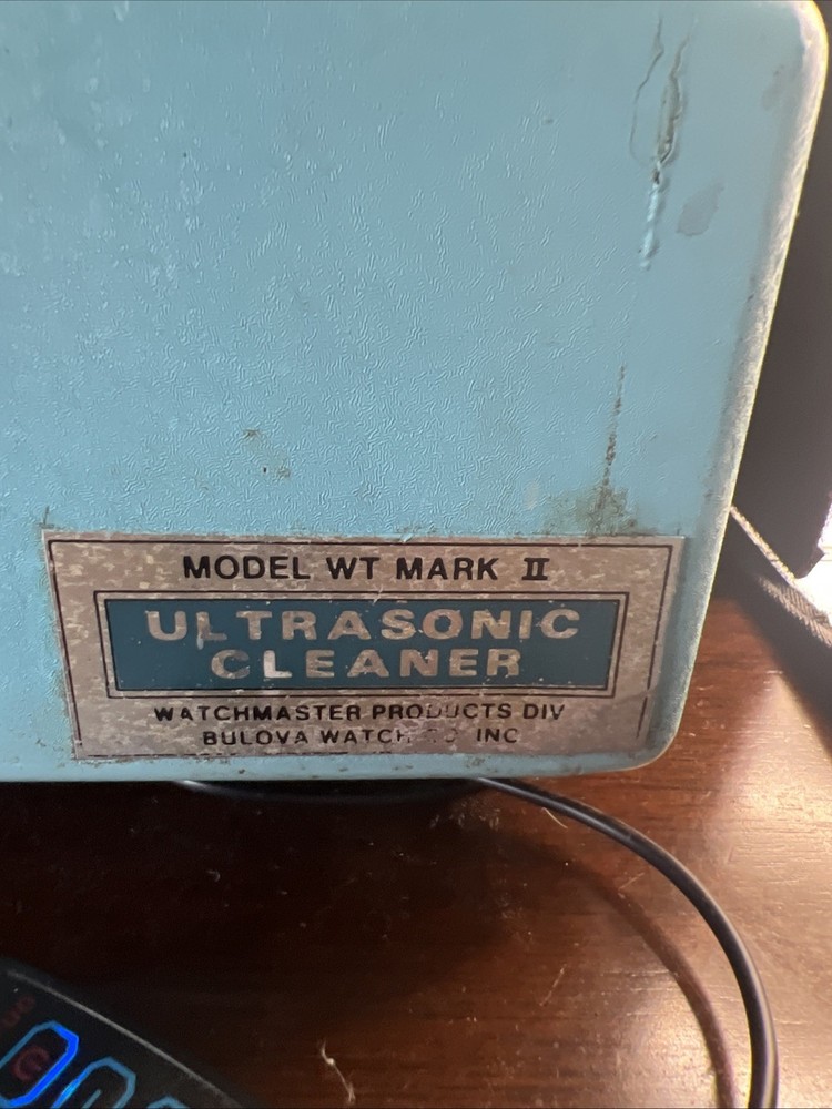 Ultrasonic Watch Cleaner Machine Bulova WT Mark2