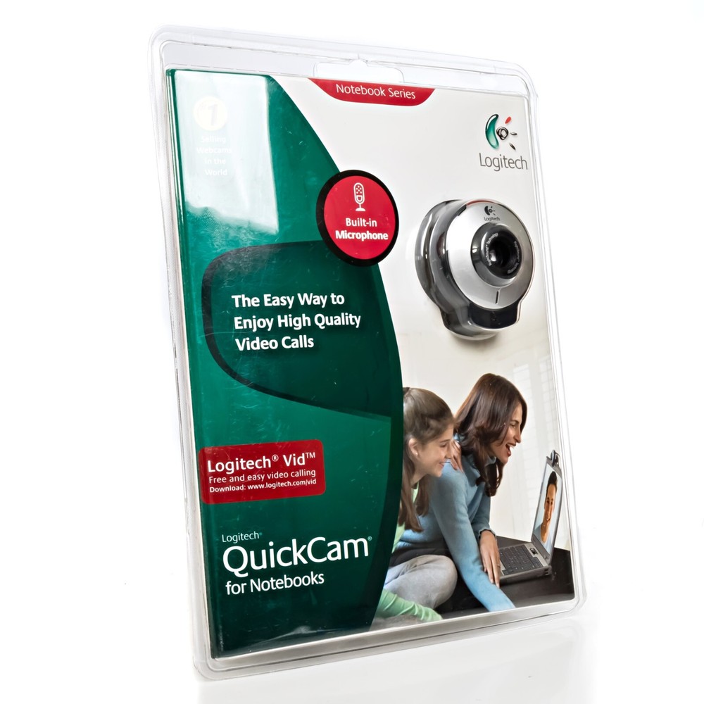 Logitech QuickCam Web Camera for Notebooks Built In Microphone - FACTORY SEALED