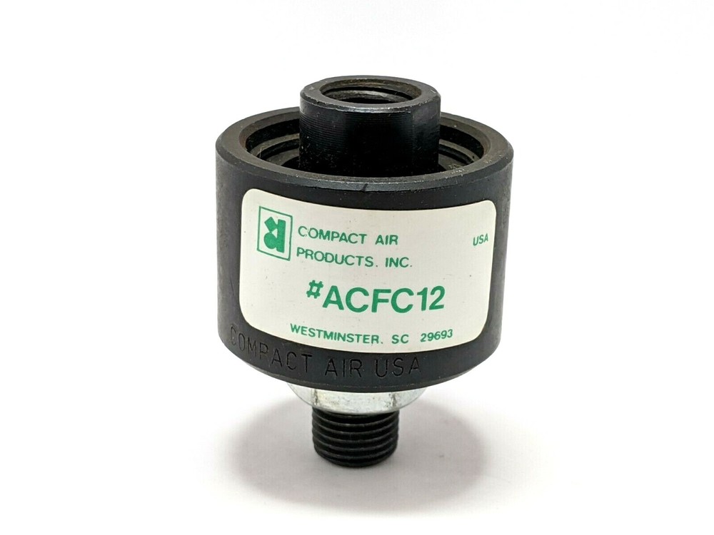 Compact Air ACFC12 Rod End Alignment Coupler 1/2” Screw Size, 1-9/16” Diameter