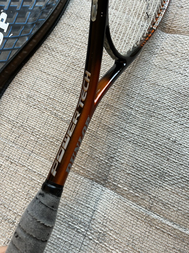 Dunlop orange Squash Racket power tech 500cm2 bag