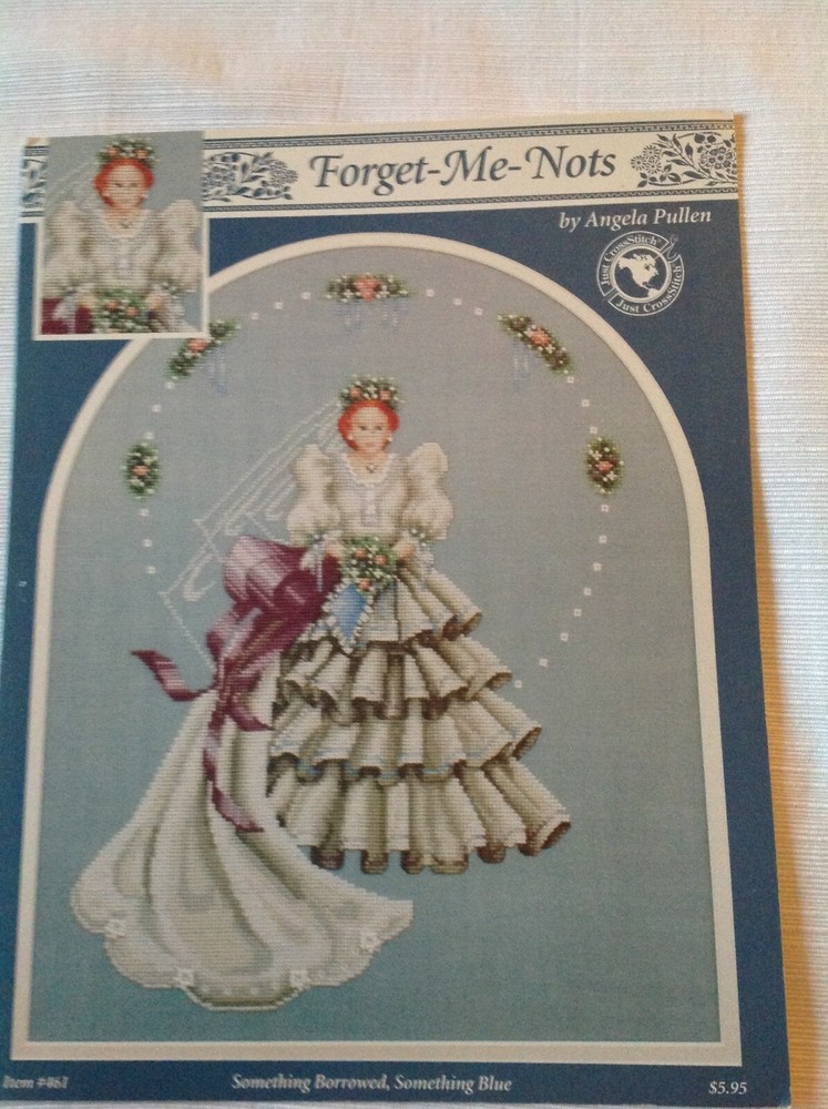 Forget-Me Nots - Something Borrowed, Something Blue Cross Stitch Pattern Chart