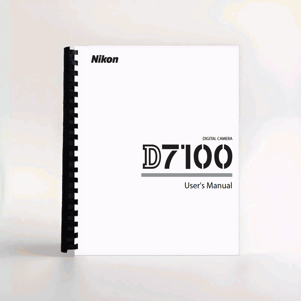 Owners Manual for Nikon D7100 Camera