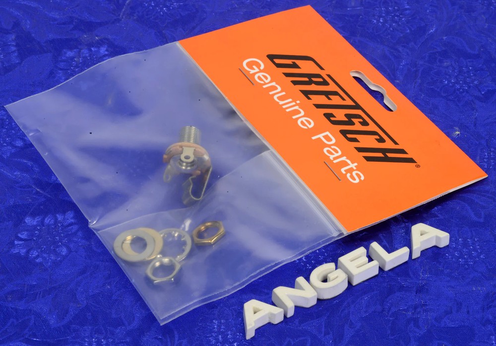 Gretsch 1/4" Guitar Input Jack With Hardware, 9221010000