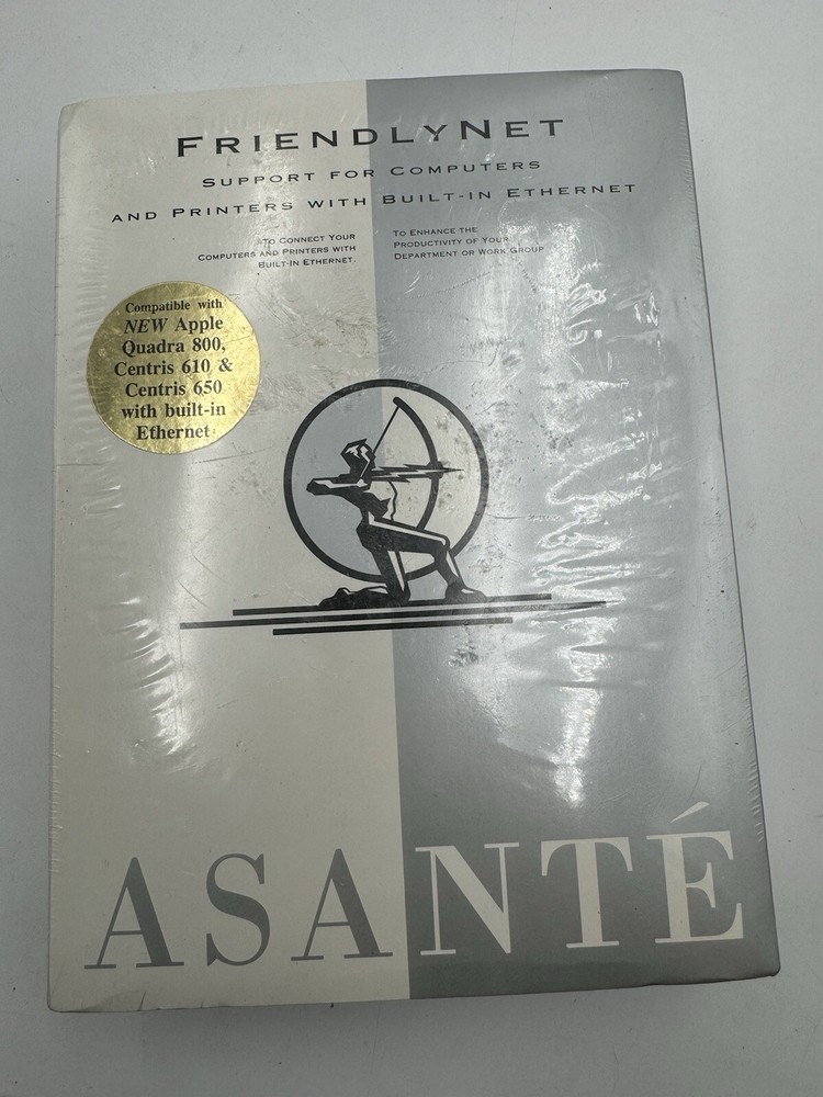 Asante FriendlyNet Ethernet Adapter New