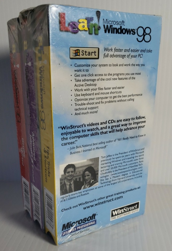 Learn Microsoft Windows 98 Sealed / 1998 VHS - Getting Started VHS 2000