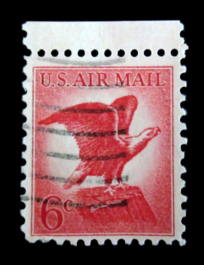 US Air Mail Stamp Scott C67 Bold Eagle 6 Cent 1963 Used
