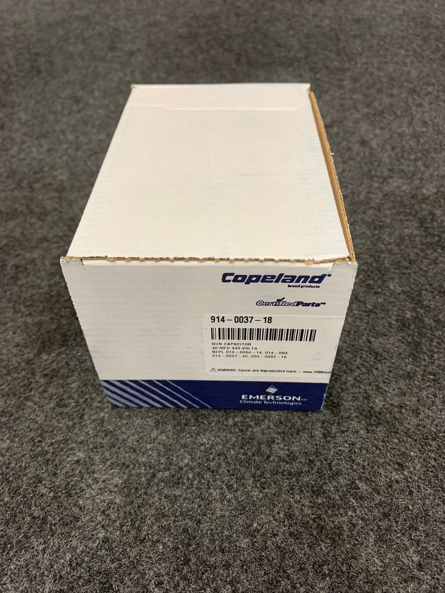 COPELAND 914-0037-18 Run Capacitor 40 MFD 440 Volts