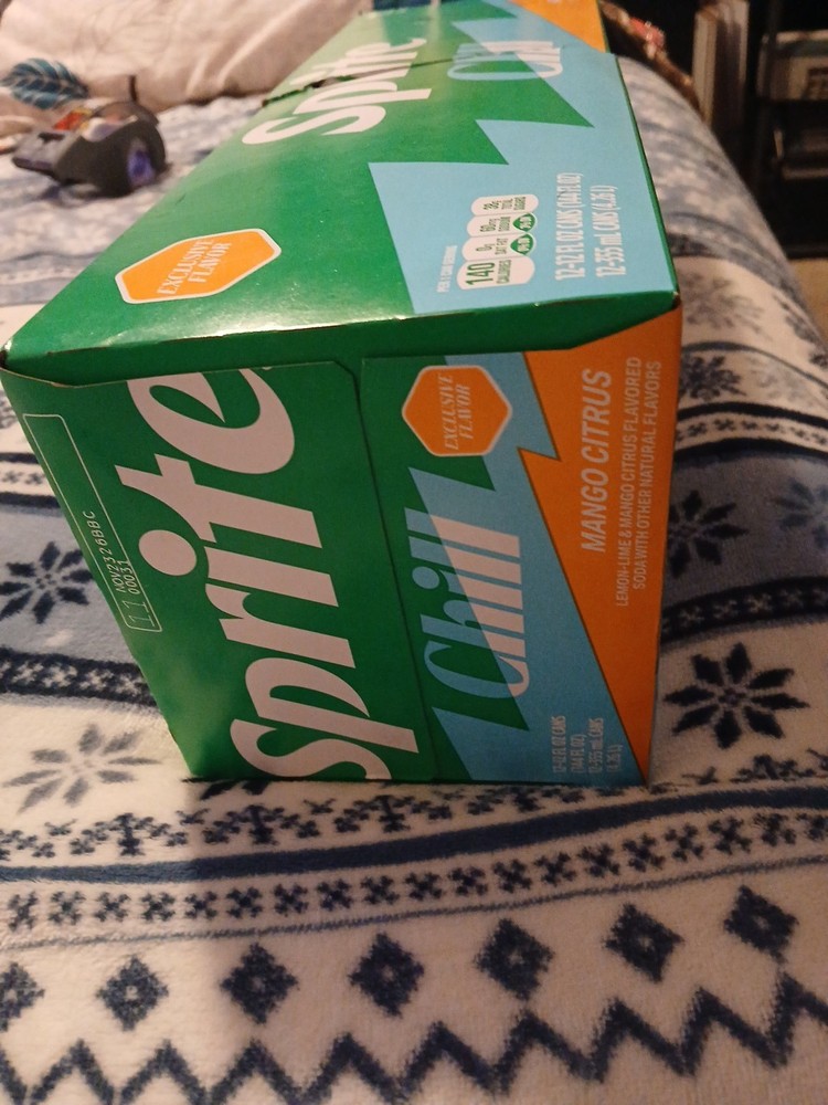 Sprite Zero Sugar Chill Mango Citrus 12oz Cans (12 Pack) On Hand Ships Same Day!