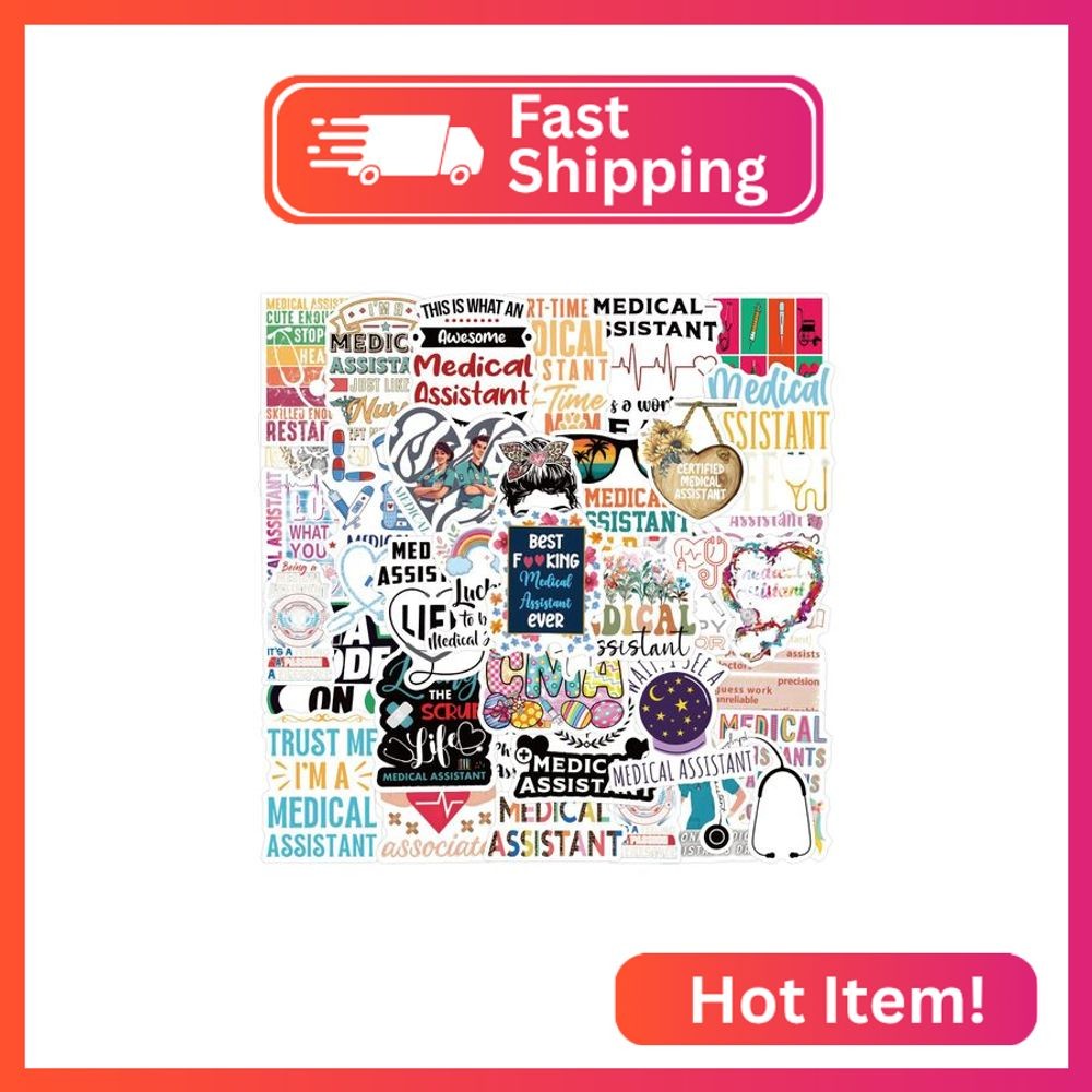 Nurse Stickers Medical Assistant Sticker Gifts for Nurses Doctor Adults, Kechup