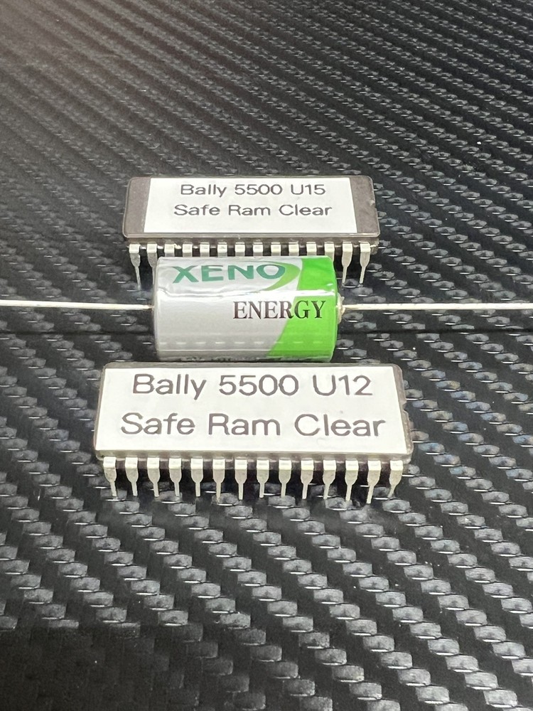 Bally s5500 Safe Ram Clear Chips with Battery