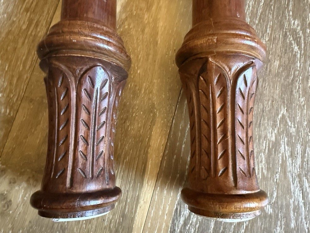 Pair of Vintage Pillars Solid Wood