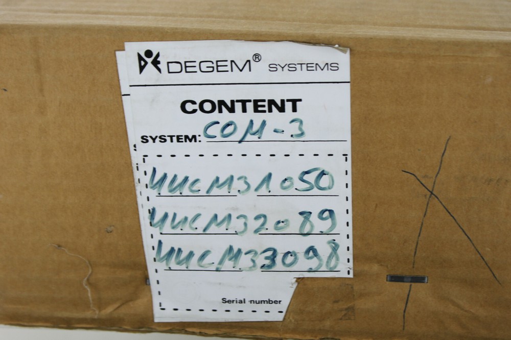 DEGEM SYSTEMS UNITCOM 3 TRANSMITTING RECEIVING CIRCUITS