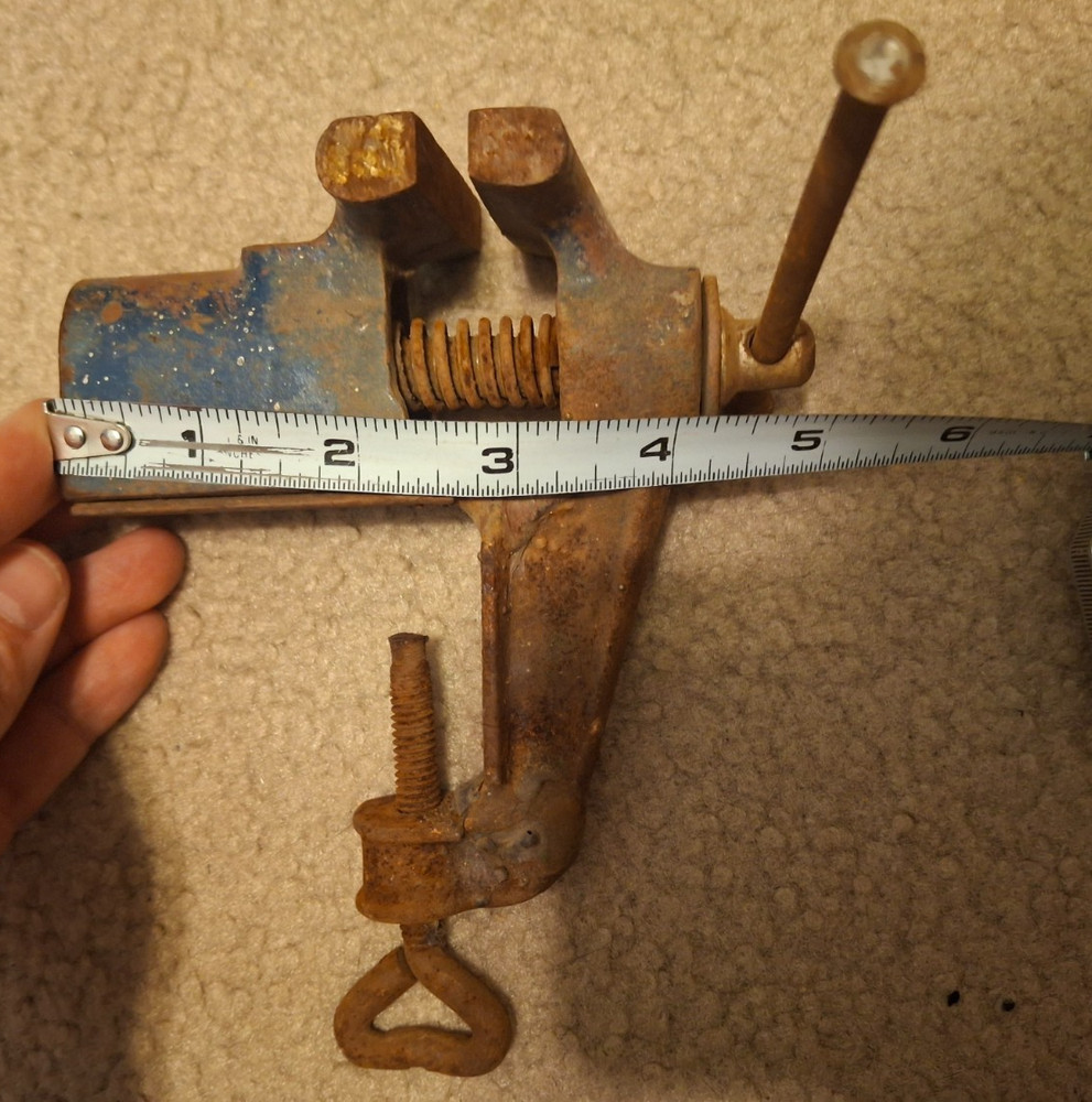 Vintage Antique Mini Bench Vise