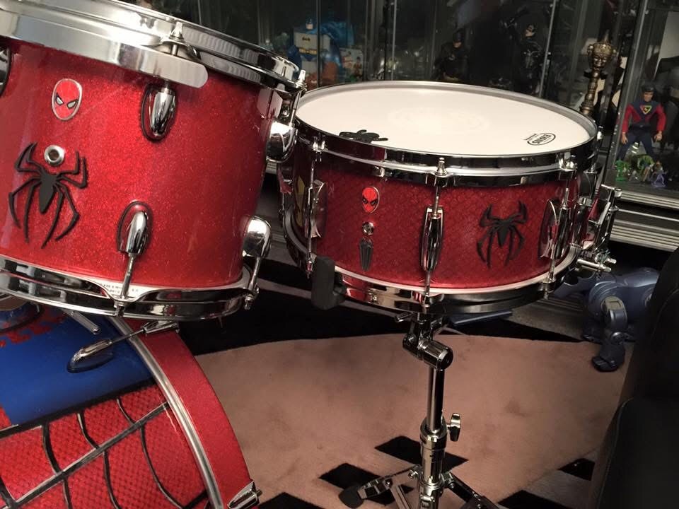 Spider-man Custom Made Drum Kit