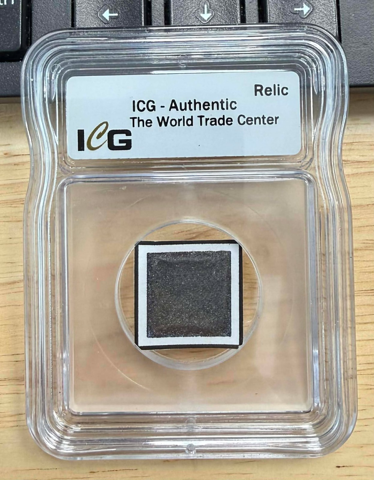 9-11 WTC The World Trade Center Recovery ICG Authenticated Slabbed Relic