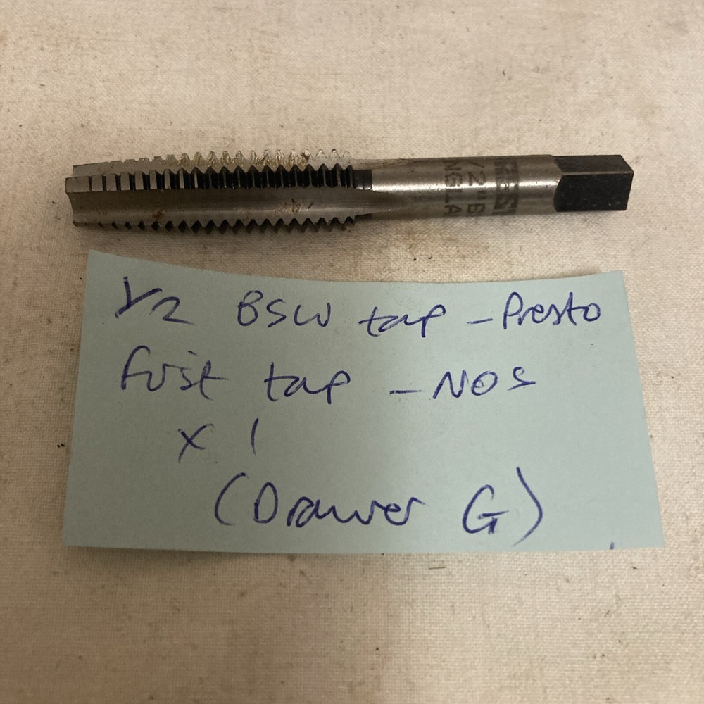 1/2 X 12 BSW TAPS  X 2    - ENGINEERING