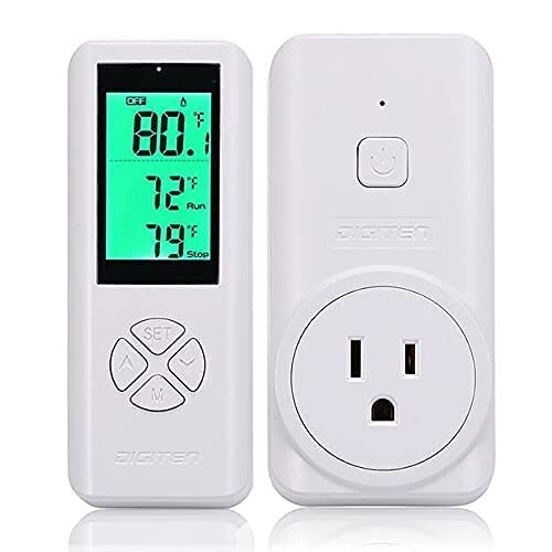 Wireless Thermostat Plug in Temperature Controller Outlet Remote Control New