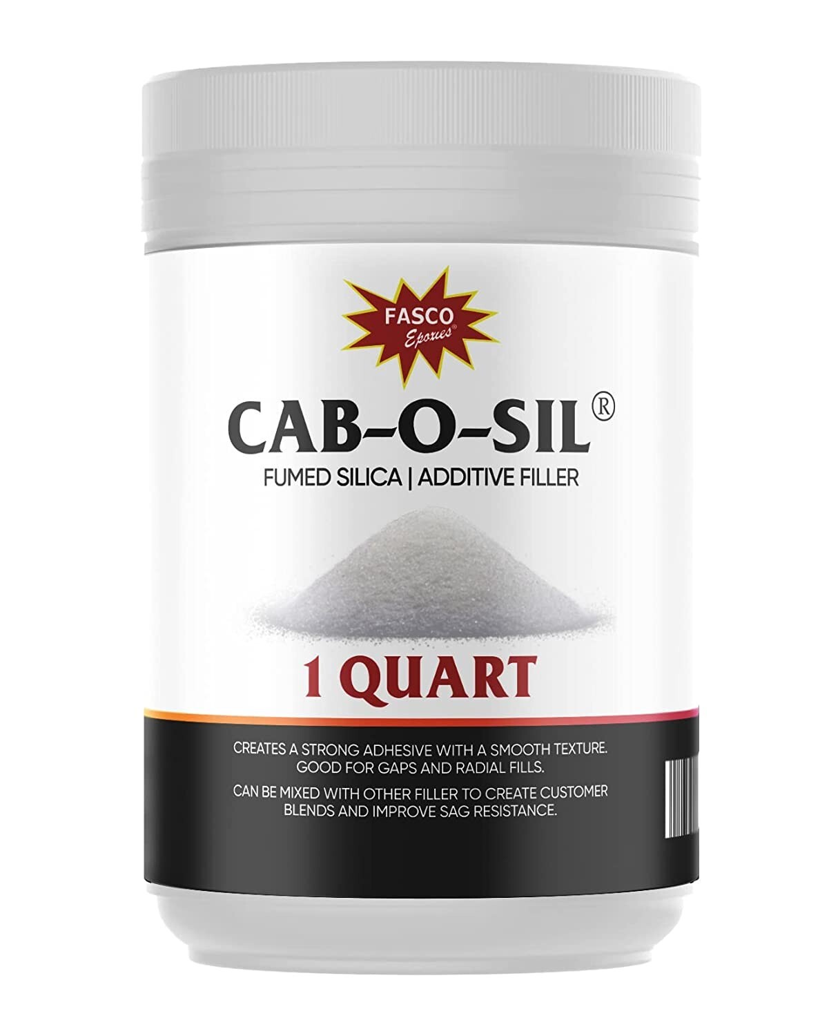 Cabosil Filler Quart for paint epoxy resin (also called fumed silica, aerosil)
