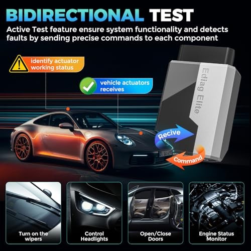 Ediag Elite OBD2 Scanner Bluetooth, Bidirectional Test Scanner All System