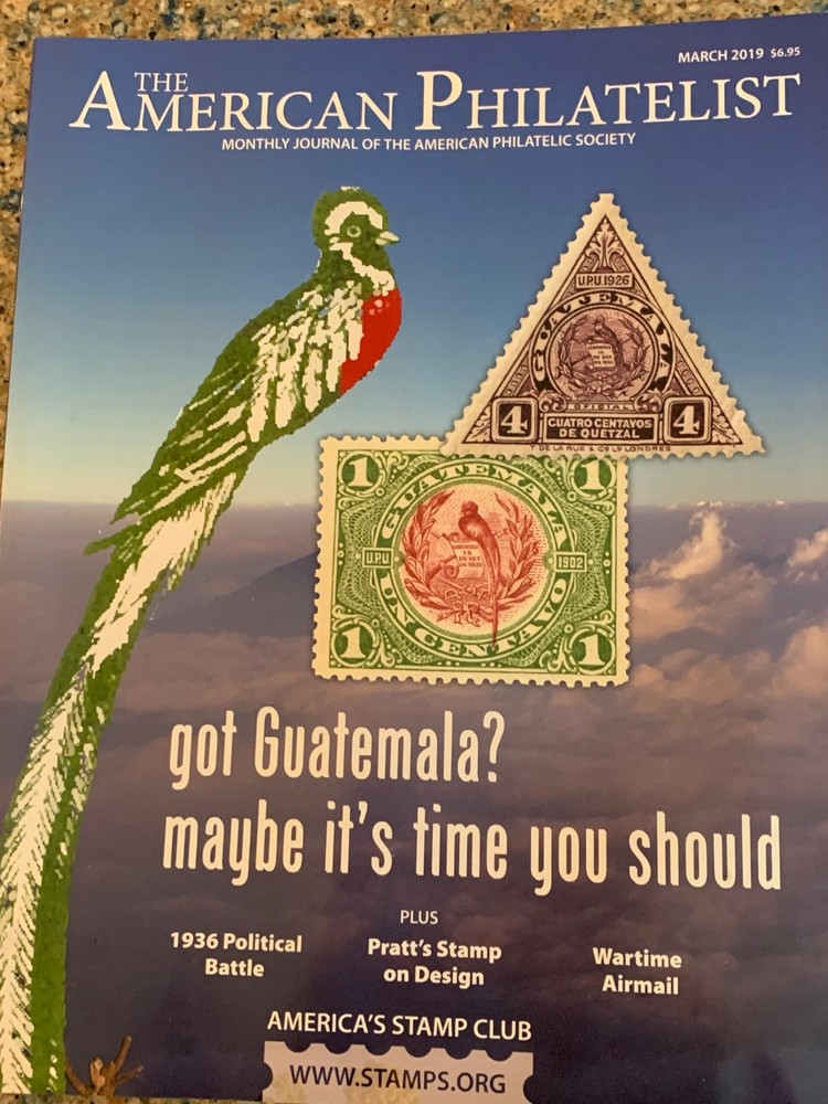 American Philatelist Magazine  2019,  March