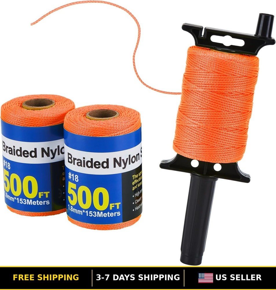 500 Ft #18 Braided Nylon Mason Line String - Durable Landscape & Construction Us