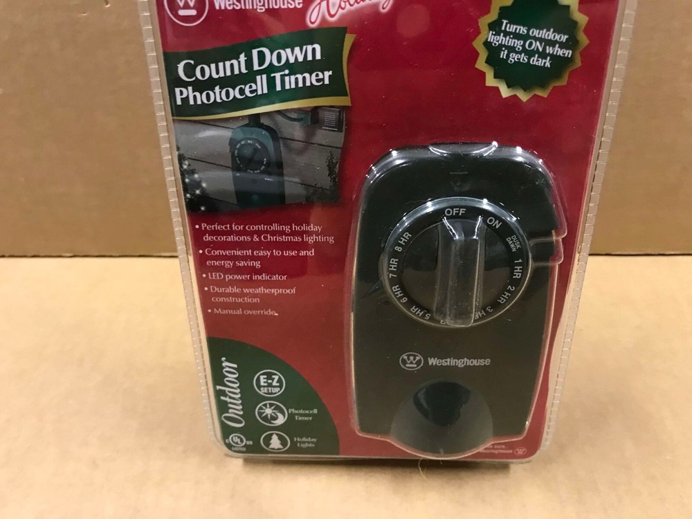 New Westinghouse Holiday Outdoor Count Down LED Photocell Timer
