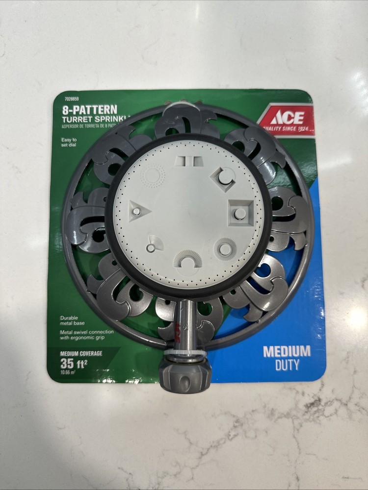 Ace 8 Pattern Turret Sprinkler - Medium Duty - Medium Coverage 35 sq.ft