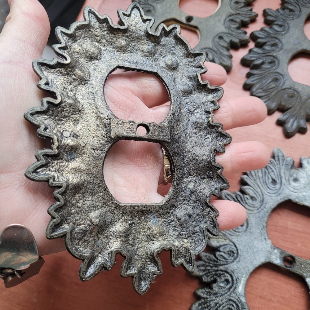 Vintage Cast Iron Outlet Covers