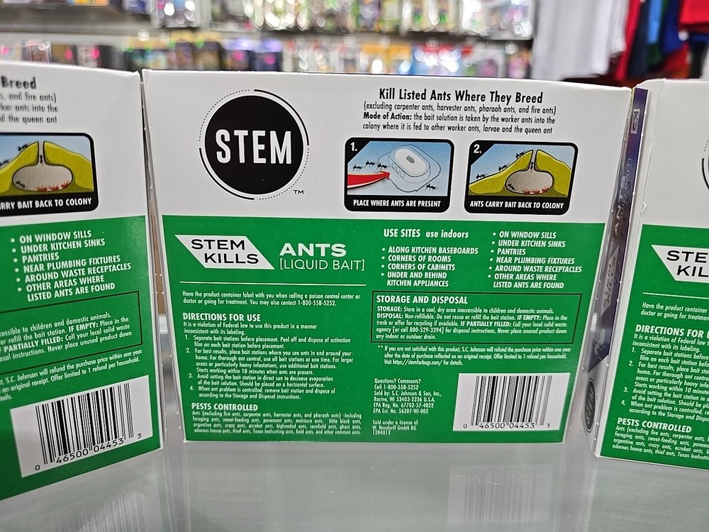 3 Packs Stem Liquid Ant Baits