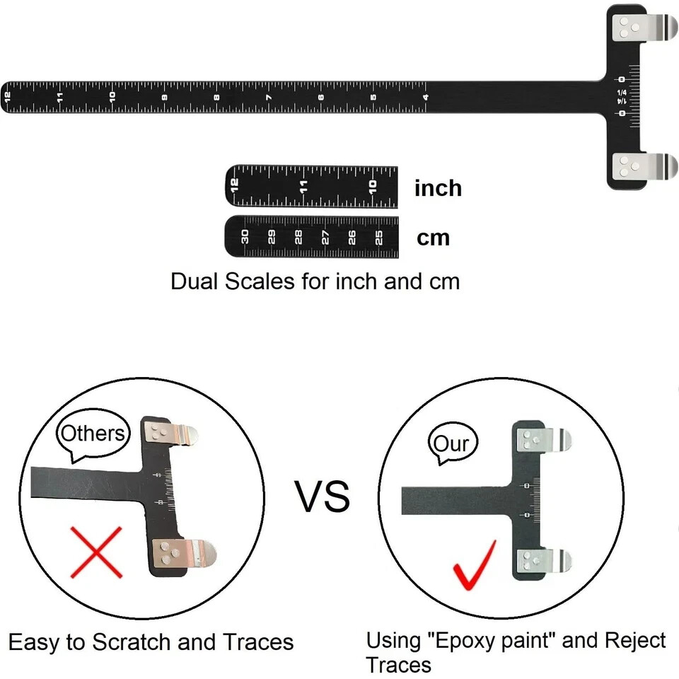 AHOSOUTLY Archery Bow String Nocking Points Set with T Square Ruler Nocking B...