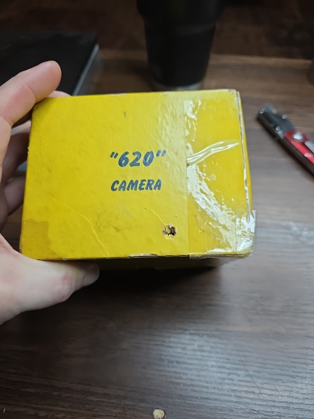 Vintage 1940’s Spartus Box Camera Six Twenty Bakelite  Original Strap UNTESTED