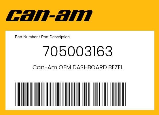 Can-Am Genuine Dashboard Bezel - 705003163