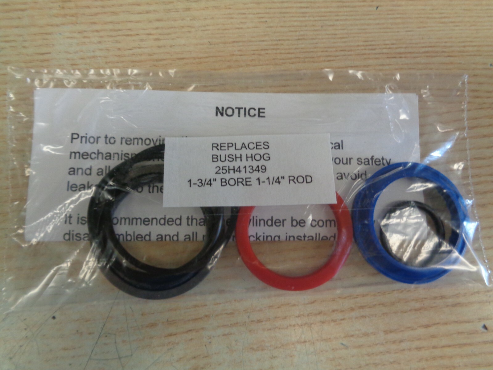 Replaces Bush Hog 25H41349 seal kit (1-3/4" bore X 1-1/4" Rod) See description