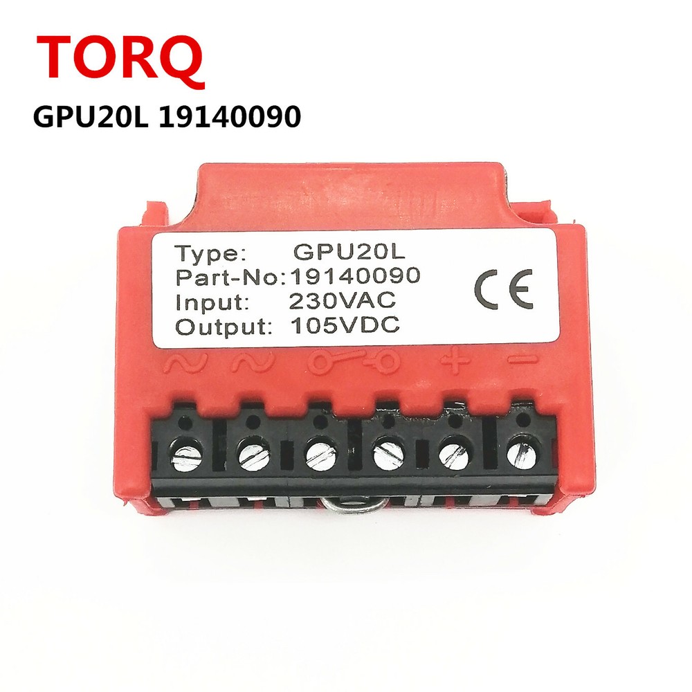 TORQ GPU20L - 19140090 six-terminal motor brake rectifier