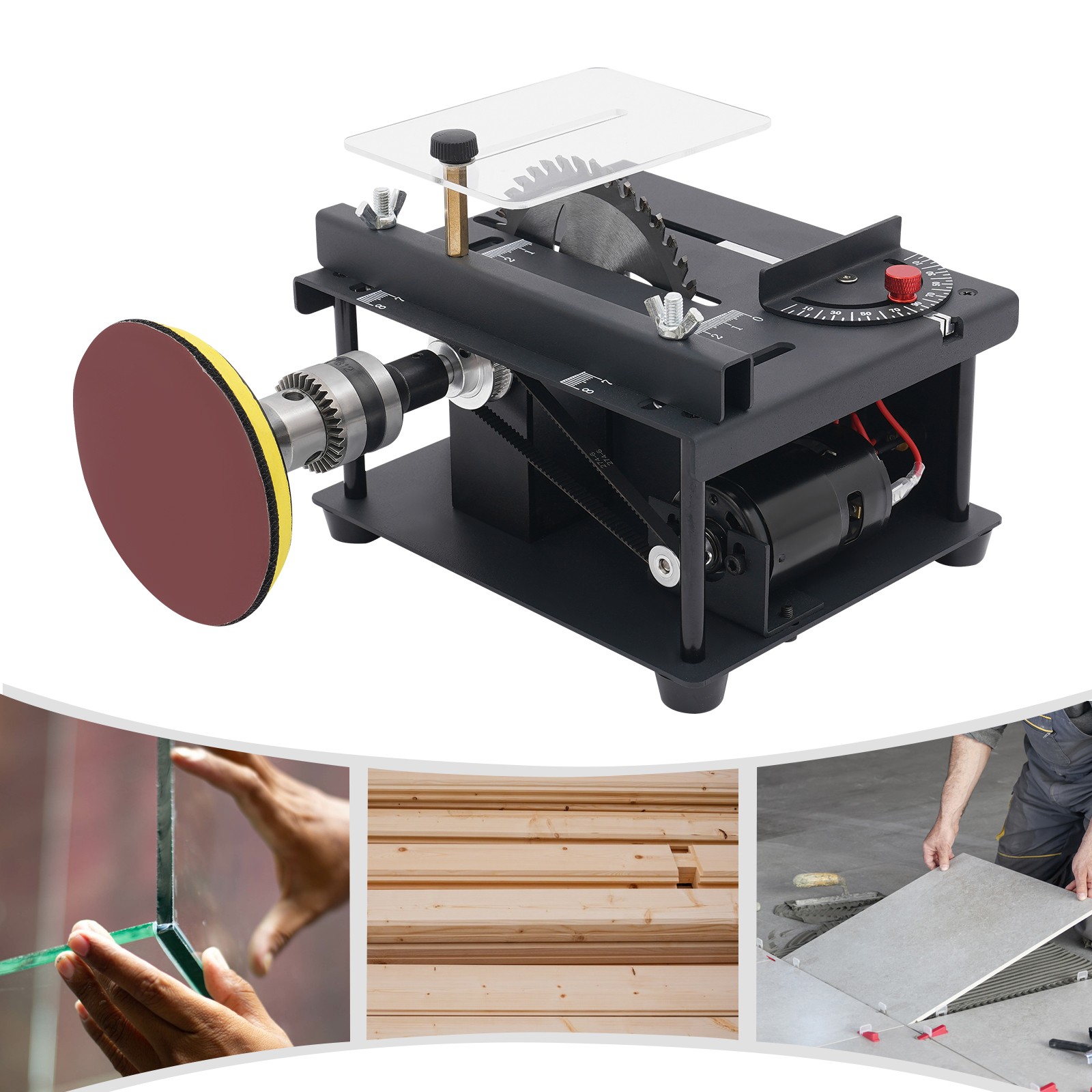 Mini Table Saw Small Woodworking Electric Bench Saw Precision DIY Cutting Tool