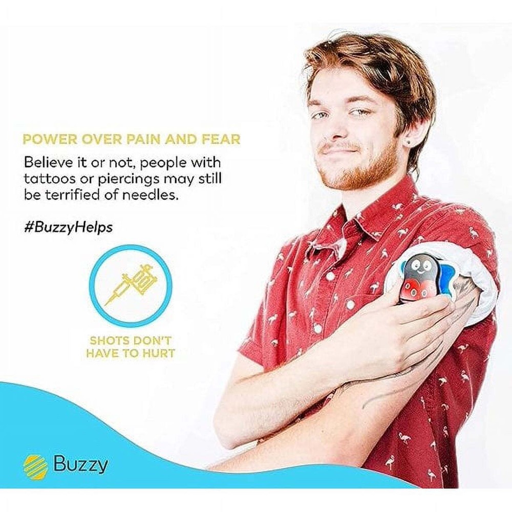 New Buzzy Personal Vibrating Ice Pack Sharp Needle Pain Relief LadyBuzz