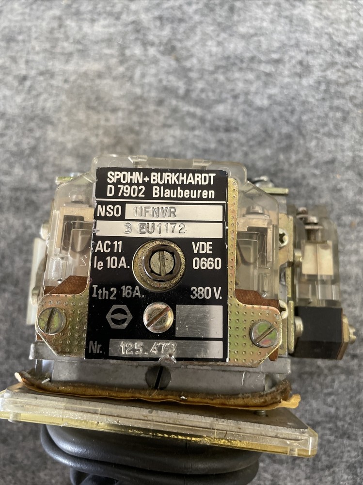 Spohn + Burkhardt 11FAVR Cran Joystick Controller W/ Center Button Switch Used