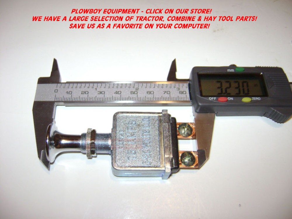 LIGHT SWITCH PUSH PULL ON OFF NO FUSE for JOHN DEERE