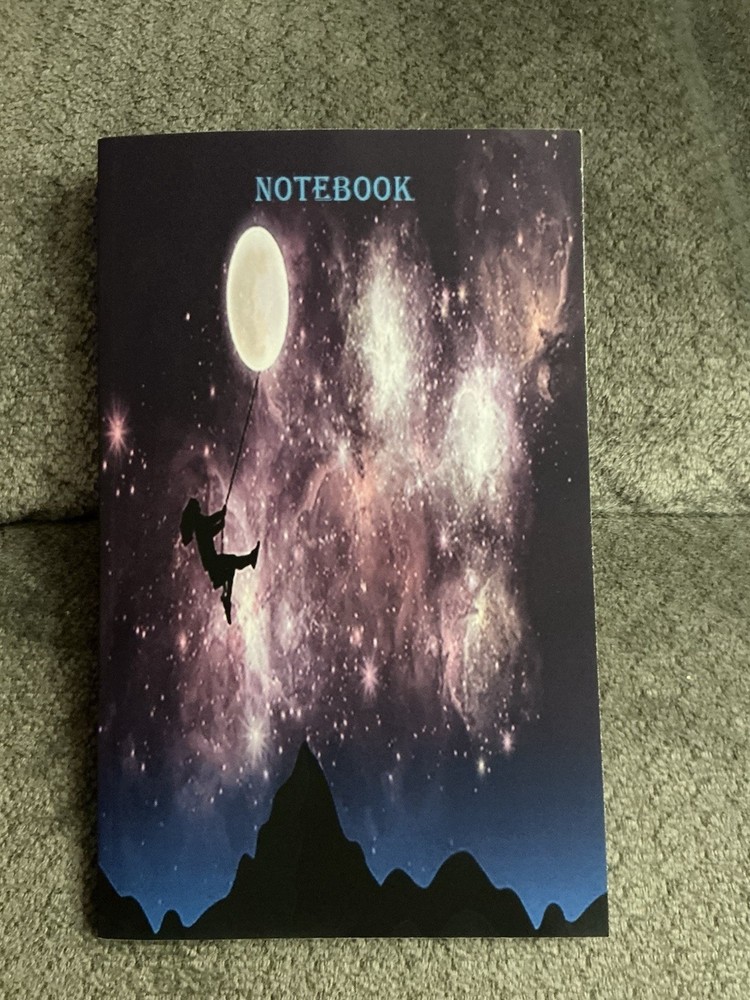 New Moon, Night Sky Themed Notebook, Notes & Date, Blank, Paperback