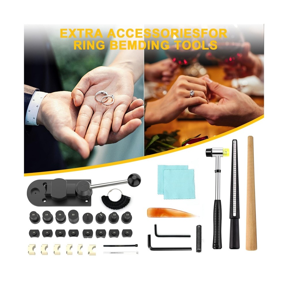 GAXPAK Ring Bender Tool Ring Bending, Spoon Ring Maker Machine Jewelry Making...
