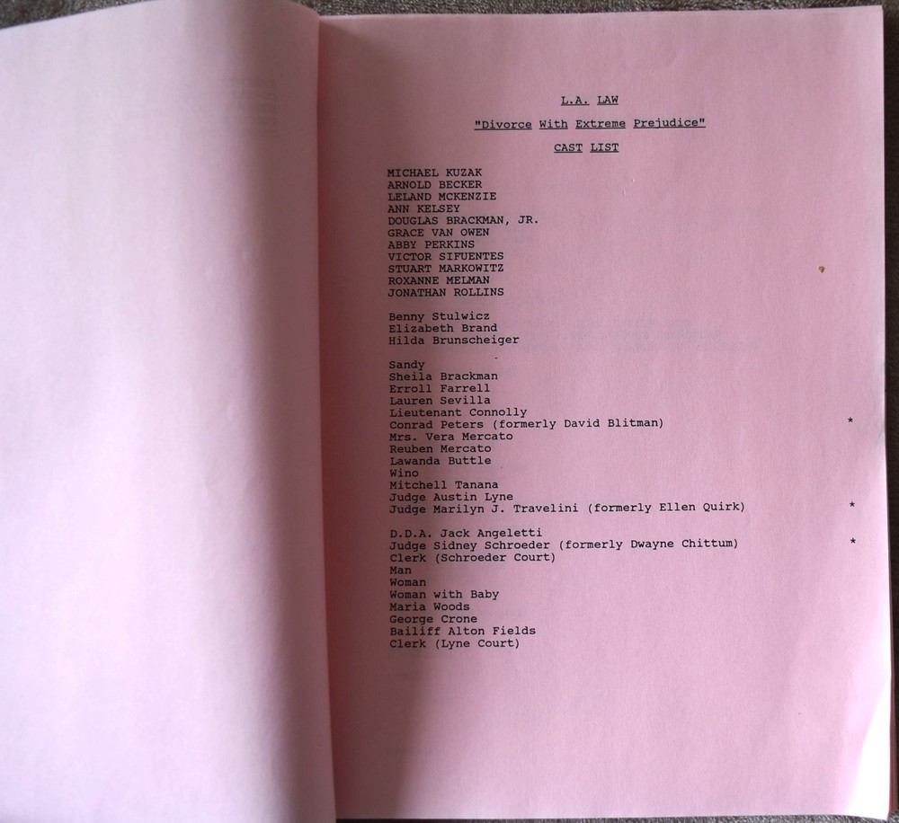1982 T. J. Hooker "The Fast Lane" Original Final Draft Screenplay Script