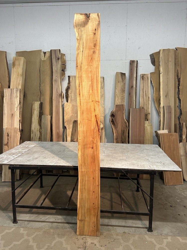 Figured Maple Mantel/Fireplace Mantel Beam/Solid Wood/Live Edge Maple Shelf