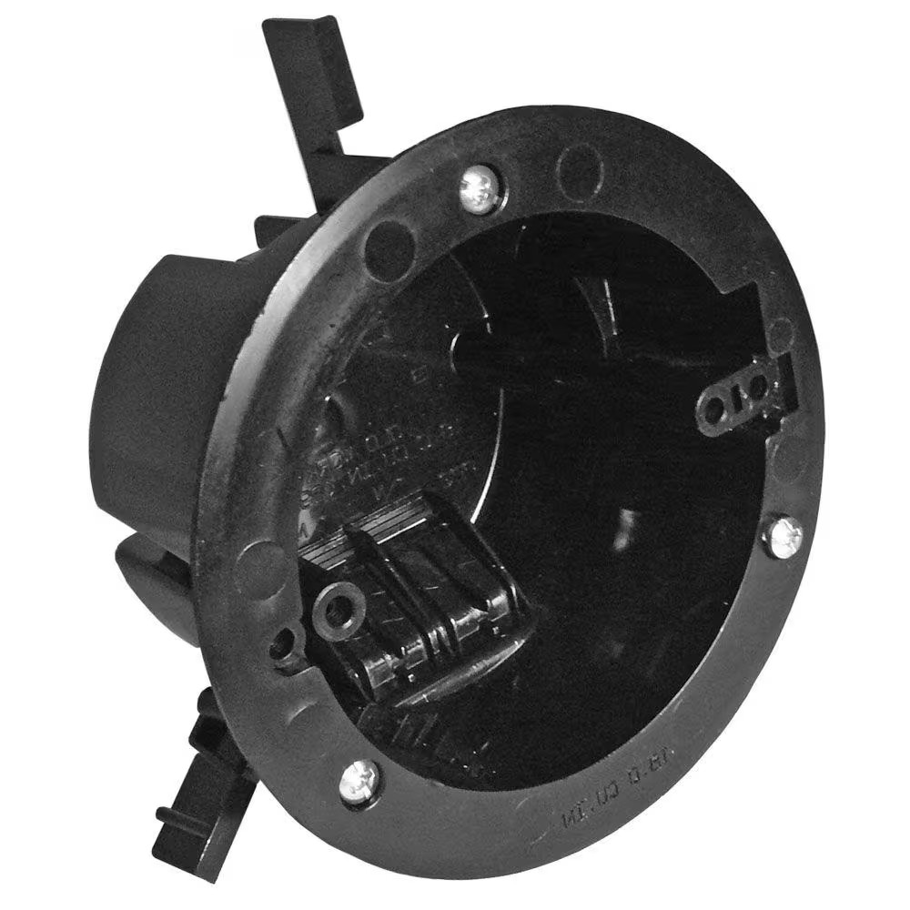 Old Work 18 cu. in. Round Electrical Ceiling Box 6-lb. Capacity Gray
