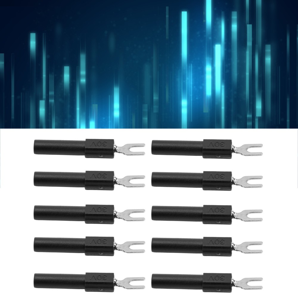 10pcs Fork Spade Wire Connectors High Quality Testing Multimeter Trending❀