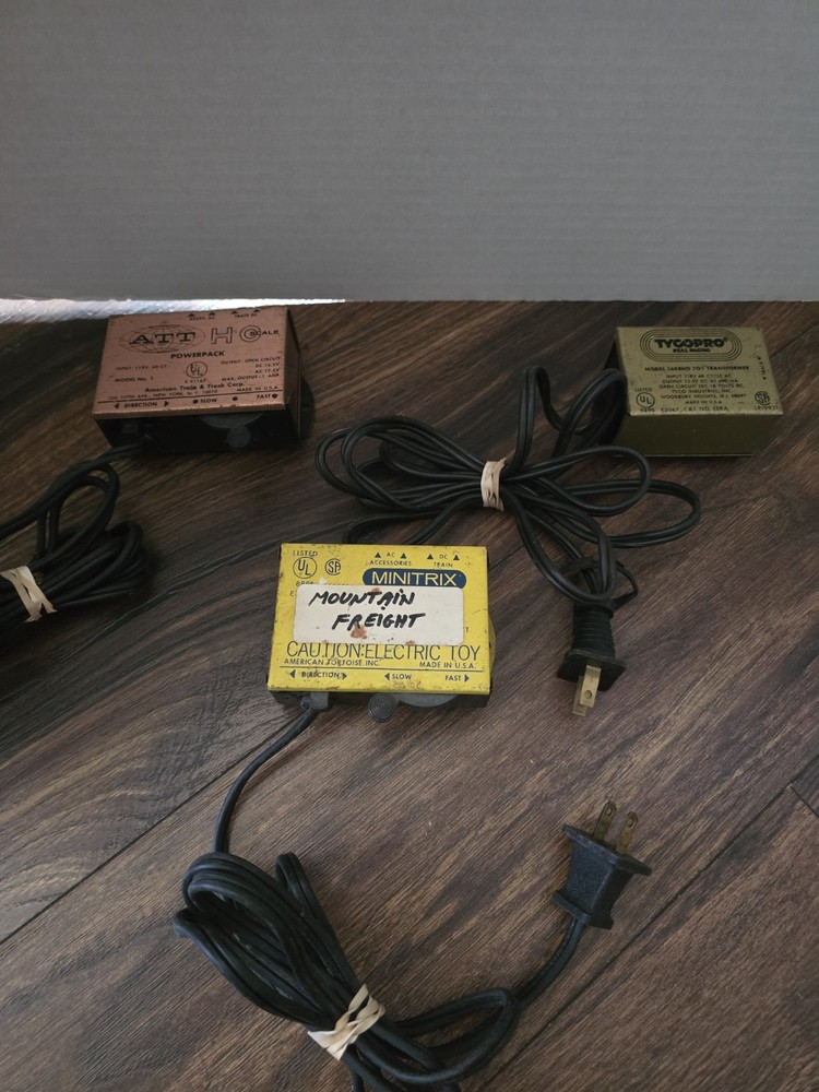 UNTESTED HO & N Model Train Power Pack Transformer AHM Tyco 6605 Thunder Line