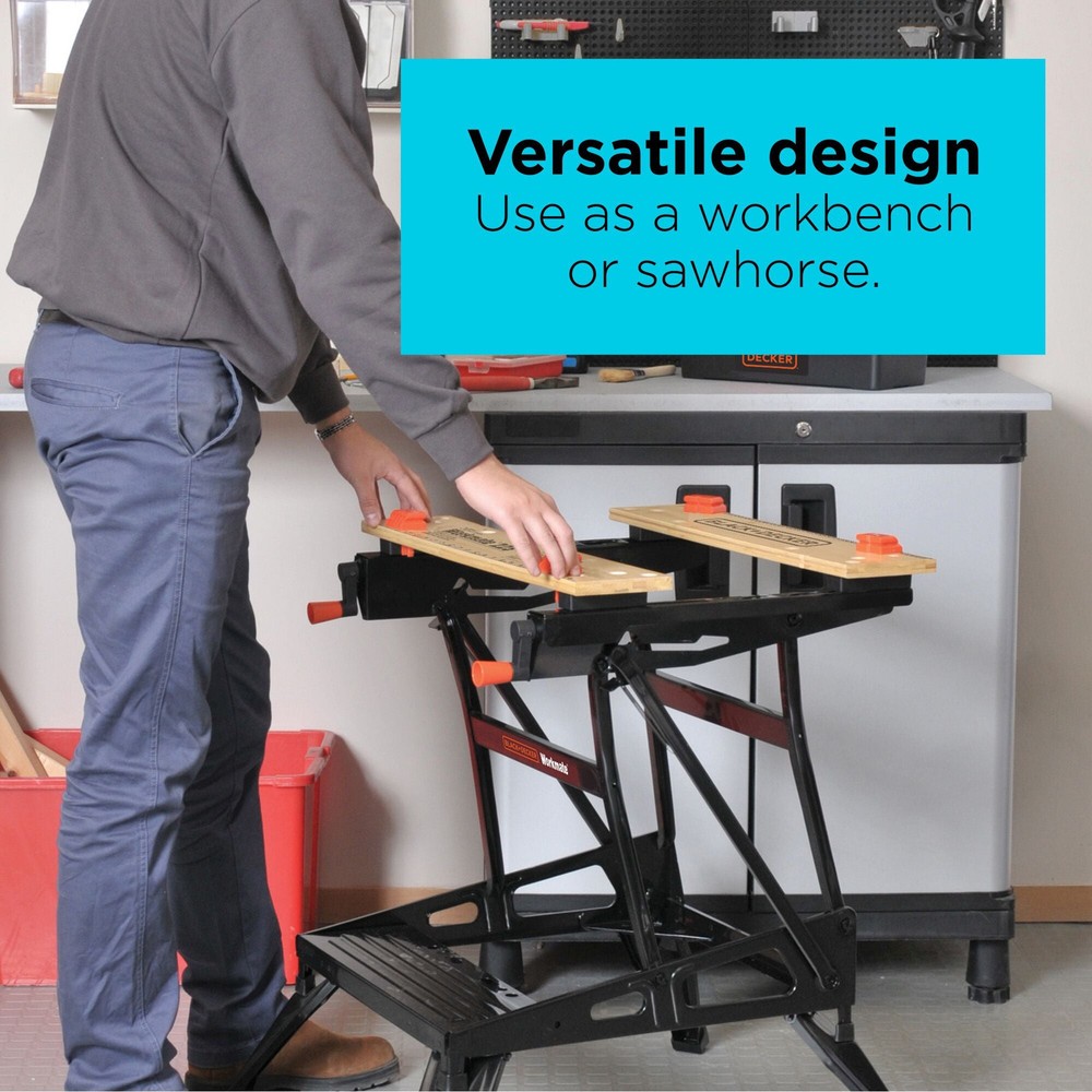 BLACK+DECKER Portable Work Bench And Vise -WM225-A